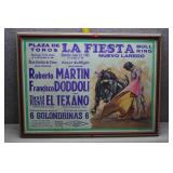 1983 Nuevo Laredo Bullfight Poster David Renk