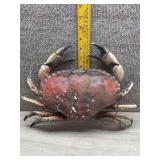 Cast Iron Red Crab Wall Decor Sculpture