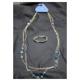 Simply Vera Vera Wang Blue Necklace & Bracelet Set