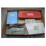 Vtg Drill Bits & Metric Socket Tool Sets Lot