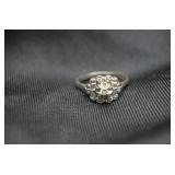 Kinsley&SonsInc,Gothic14K WhiteGold Ring,w/Diamond