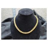 Napier Gold Tone Faux Pearl Necklace