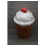Vintage Ceramic Icecream Cone Cookie Jar