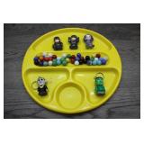 Batman & Monster Figures, Keychains & Marbles Lot