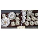 2 TRAYS 24K BAVARIAN PLATES, CUPS, SAUCERS