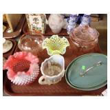 ART GLASS & BENNINGTON POTTERY