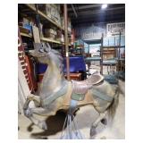 EARLY CAROUSEL WOODEN HORSE