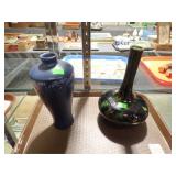 ROOKWOOD + ART GLASS VASE