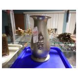STERLING & PEWTER VASE 6'