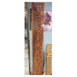 ORNATE CARVED WOODEN PANEL 10x72
