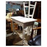 2-DR MARBLE TOP TABLE 35x31