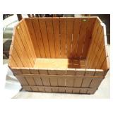 WOODEN SLAT BASKET