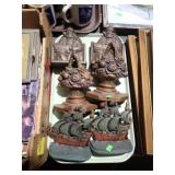 3 SETS METAL BOOKENDS