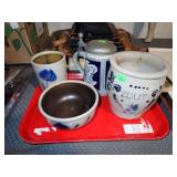 POTTERY PCS W/ SALMON FALLS