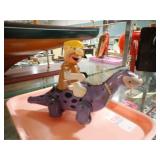 EARLY MARX FLINTSTONES WINDING TOY