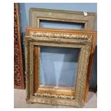 3 GILT FRAMES UP TO 28x37
