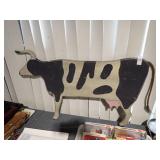 WOODEN CUTOUT COW 37x21