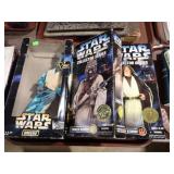 3 KENNER STAR WARS ACTION FIGURES W/ ORIGINAL BOX