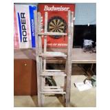 3 VINTAGE 5' WOODEN LADDERS