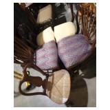 5 ASSTD UPHOLSTERED & WOVEN CHAIRS