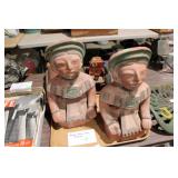 2 AZTEC TERRACOTTA FIGURES 16'