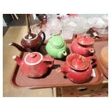 5 HALL TEAPOTS