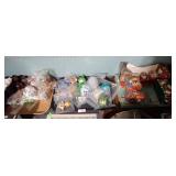 3 TRAYS VINTAGE XMAS ORNAMENTS