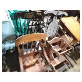 SLED + 3 CHILD'S ROCKERS