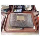 JEWISH BOOK + EMPTY PHOTO ALBUM