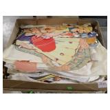BOX OF CUTOUT PAPER DOLLS