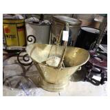 2 BRASS ASH PAILS