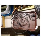 2 DECORATIVE METAL BICYCLES