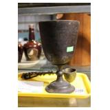 ANTIQUE INDIAN RITUAL SPOON & CHALICE