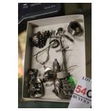 STERLING W/ PINS, RING, CUFF LINKS