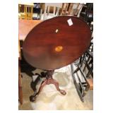 INLAID TILT TOP TABLE