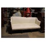 VICTORIAN CAMEL BACK SOFA 74'