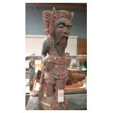 CARVED TRIBAL FIGURE 19'