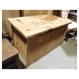 'ROSE' CARVED BLANKET CHEST 41x23