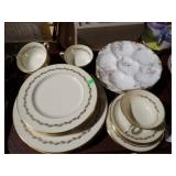 LENOX CHINA + LIMOGES OYSTER PLATES
