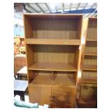BOOKSHELF W/ LOWER STORAGE 35x71