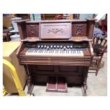 WW PUTNAM & CO CARVED FRONT ORGAN 49x49