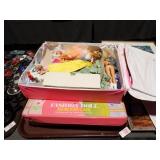 2 FASHION DOLL BEDROOM CASES W/ DOLLS, CLOTHING