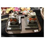 2 MODEL ENGINES W/ CORVETTE, CHEVY