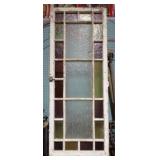 LG STAINED GLASS WINDOW 24x61