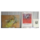 3 PCS D'ALMEIDA W/ 2 ART, EXHIBITION POSTER