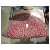 SMALL BRAIDED RUG + TOLE TRAY