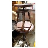 3-LEG STAND + CLAW FOOT PIANO STOOL