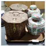 ORIENTAL BASKETS & GINGER JARS
