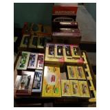 2 TRAYS MATCHBOX MODEL CARS & BOOKS