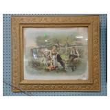 GILT FRAMED PONSON SCENE 29x25